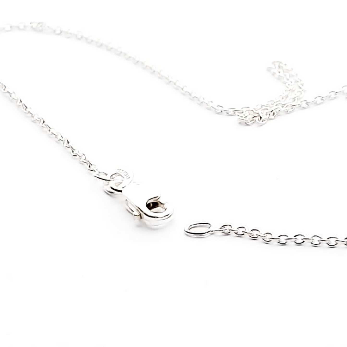 Rhodium plated Sterling Silver chain 