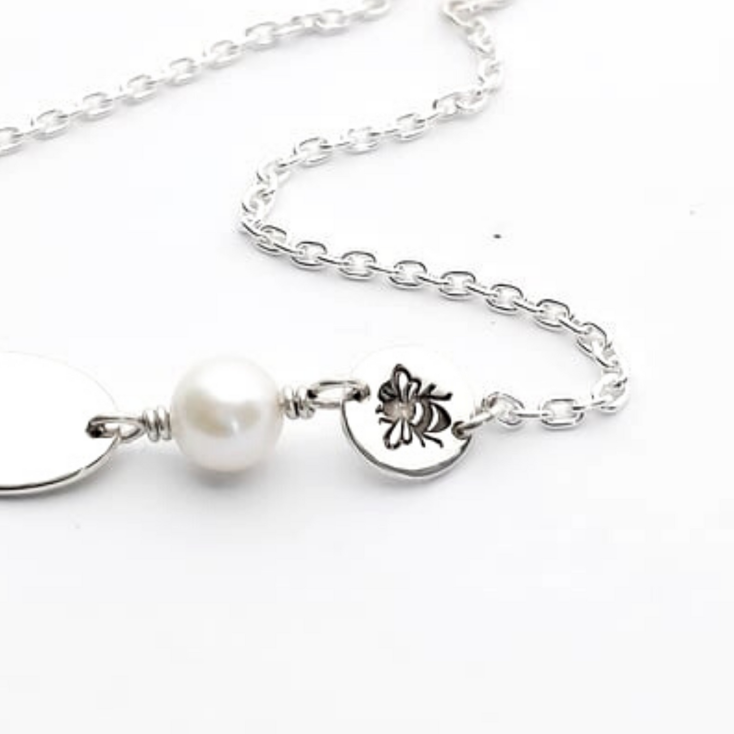 Pearl & Bee ID Bracelet