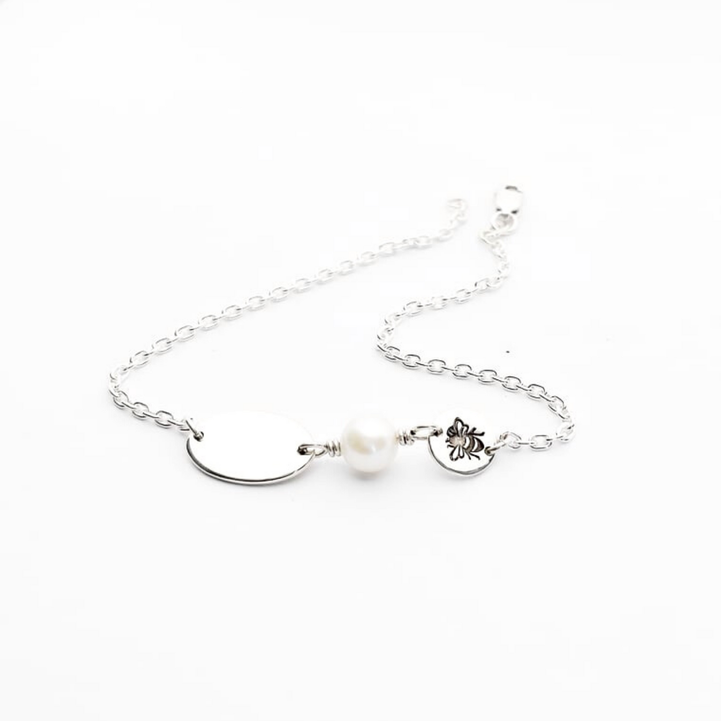 Pearl & Bee ID Bracelet