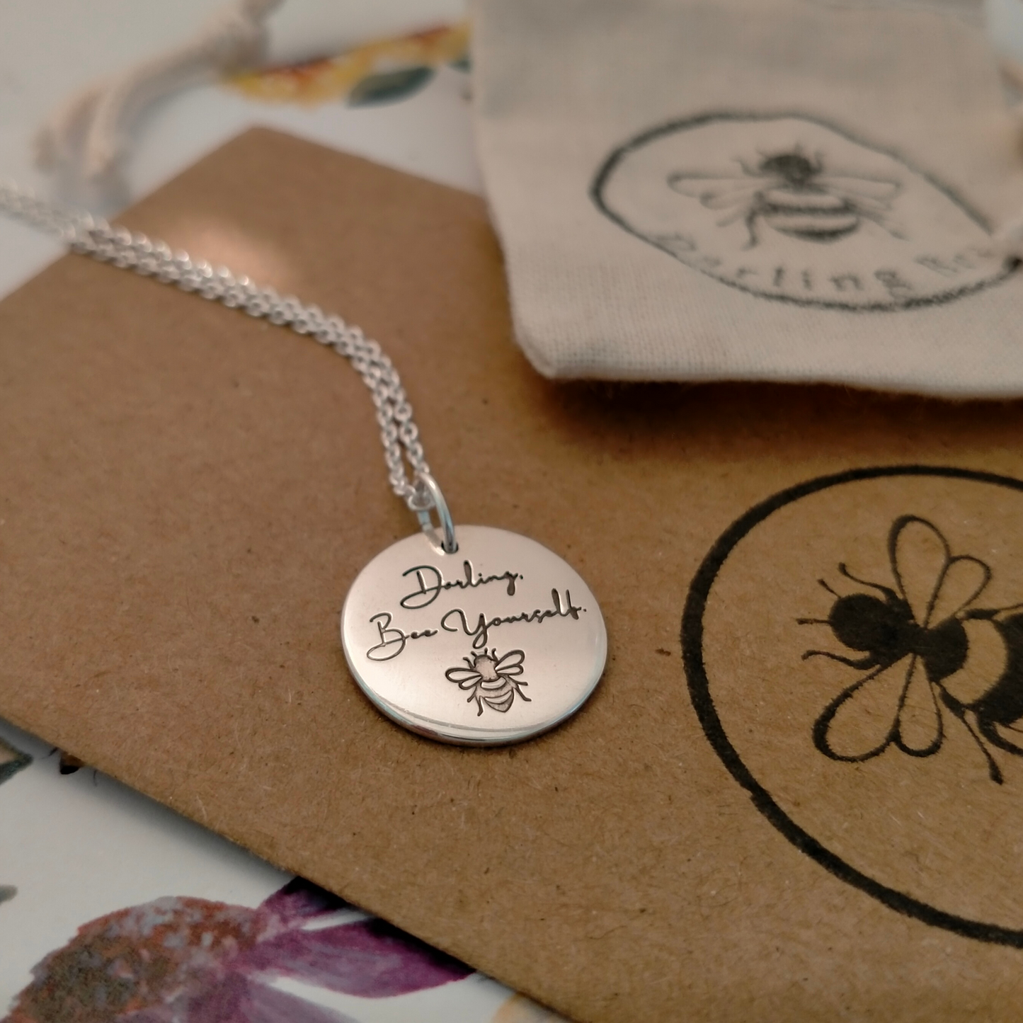 Darling, Bee Yourself Pendant